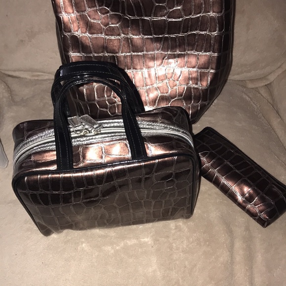 Animal print metallic Bag set of 3 New - Picture 2 of 12
